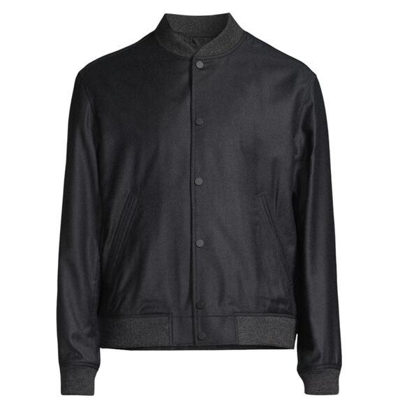 THEORY Wool Varsity Bomber Jacket S - Picture 1 of 12